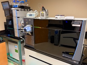 Thermo Scientific Orbitrap Ascend Tribrid mass spectrometer with its liquid chromatography front end