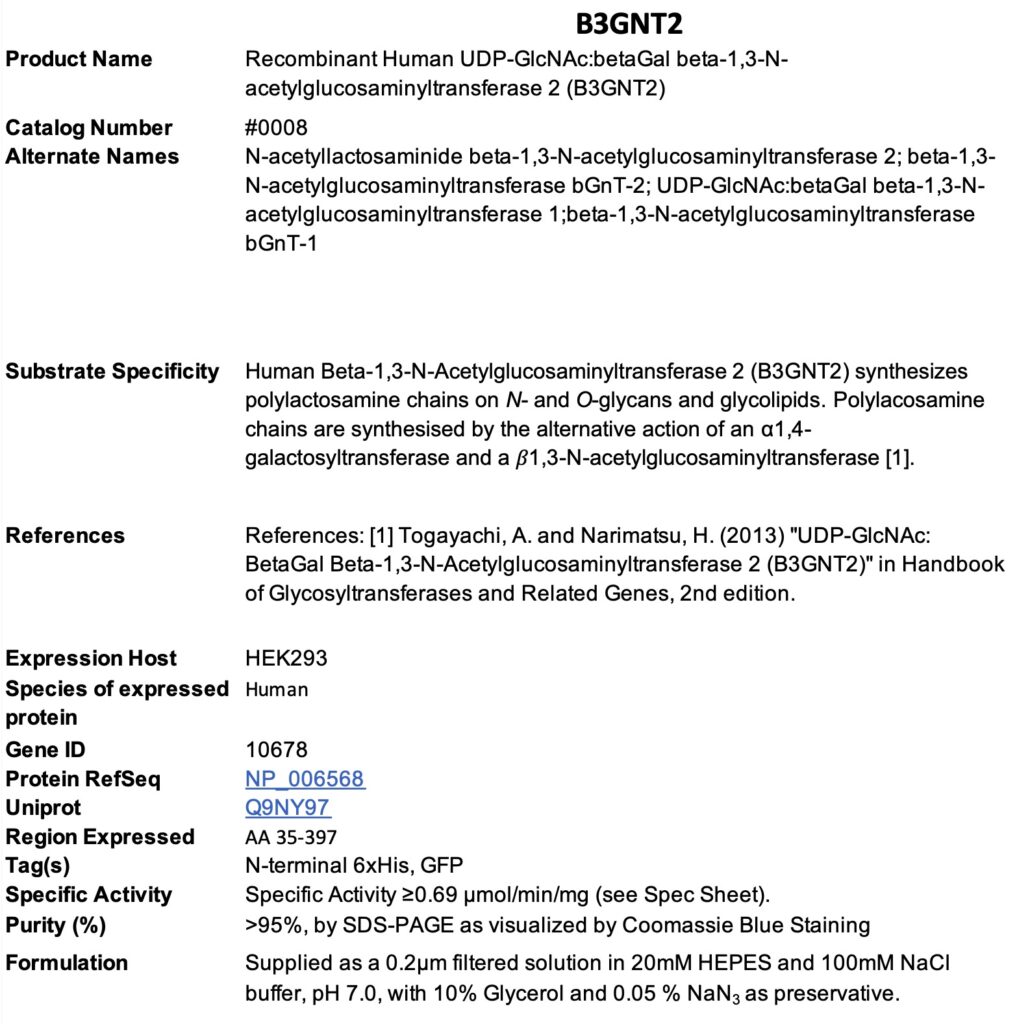 Product data sheet for B3GNT2