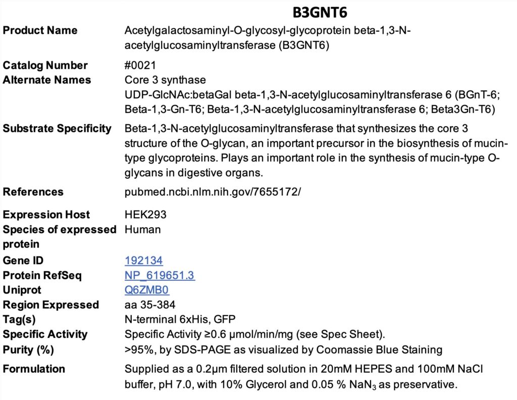 Product data sheet for B3GNT6