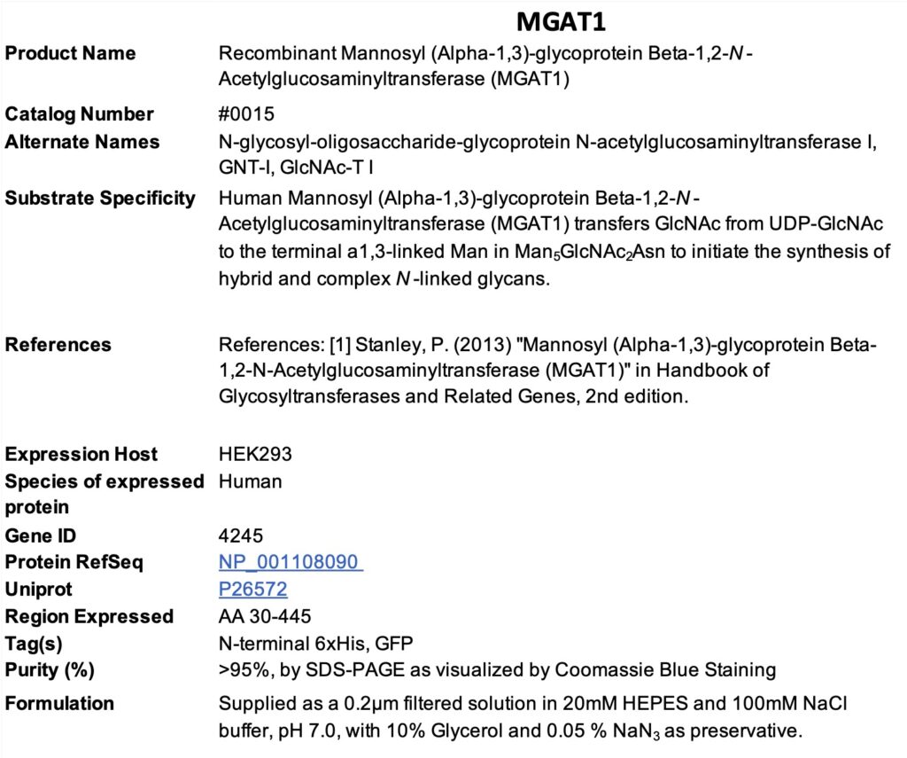 Product data sheet for MGAT1